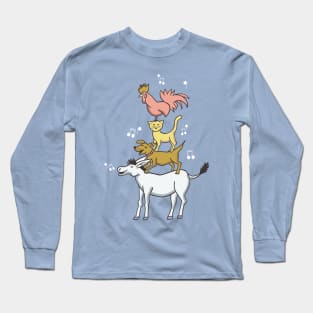 The Bremen town musicians - seamless repeat Long Sleeve T-Shirt